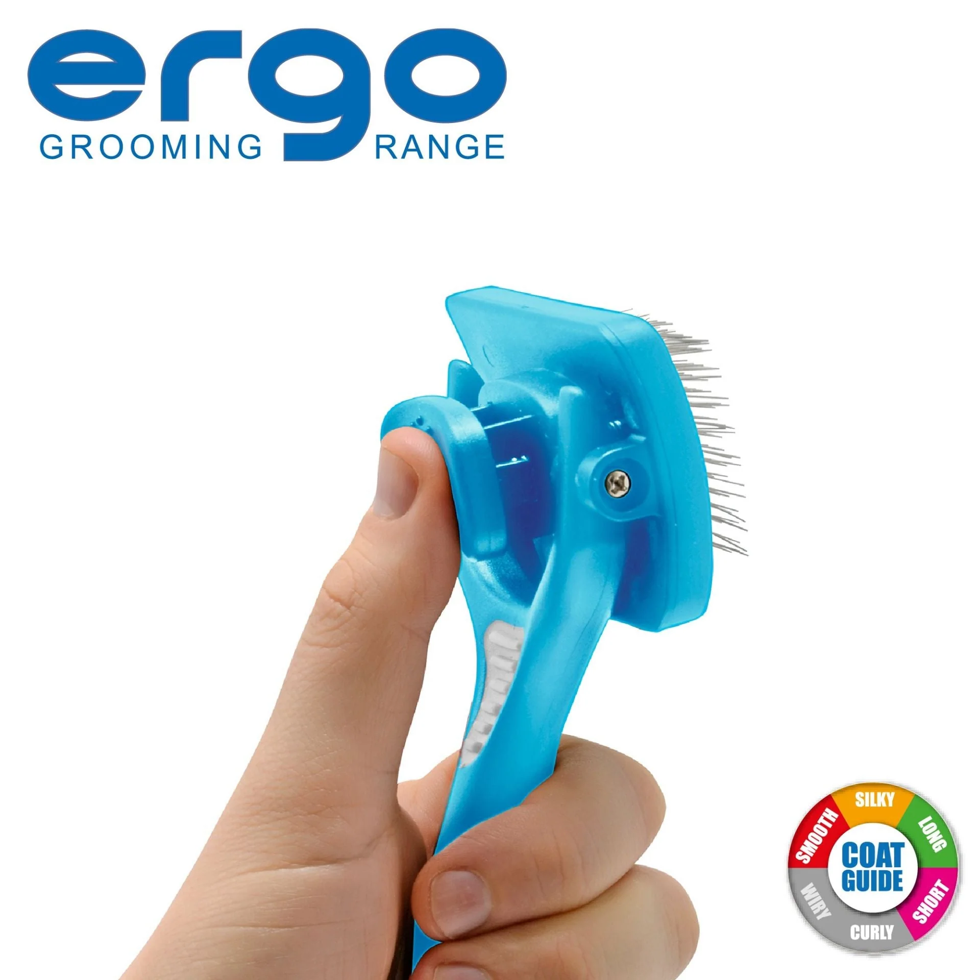 Ancol Ergo Self Cleaning Slicker Brush - Image 2