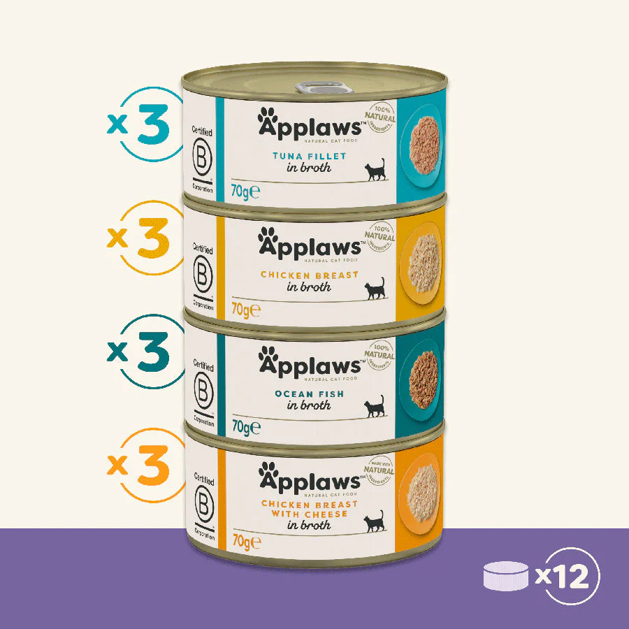 Applaws Cat - Broth Tins Multipack Variety Selection 12x70g - Image 3
