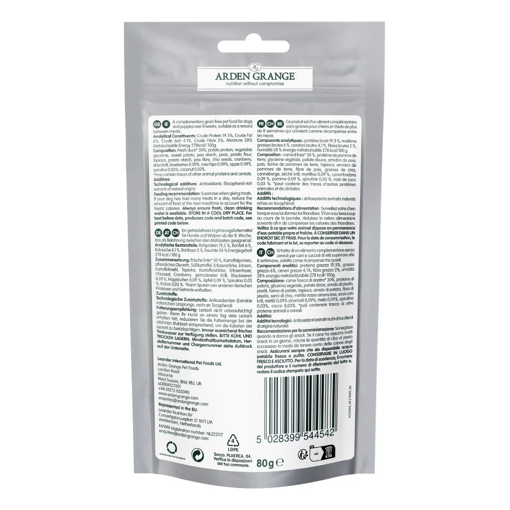 Arden Grange Training Treats Duck 80g - Image 3