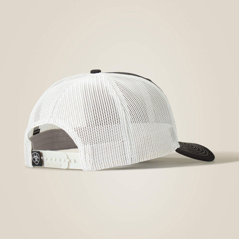 Ariat M&F Logo Mesh Snap Back Cap Black / Grey - Image 2