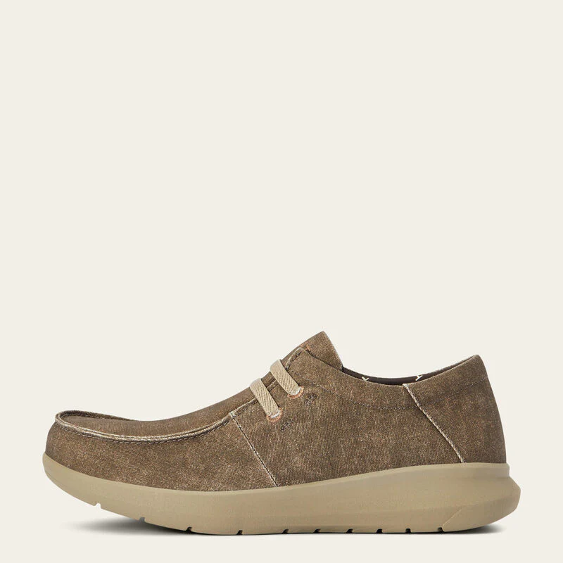 Ariat Mens Hilo Stretch Brown Canvas - Image 2