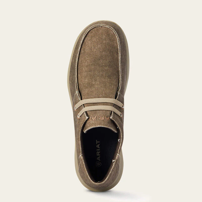 Ariat Mens Hilo Stretch Brown Canvas - Image 4