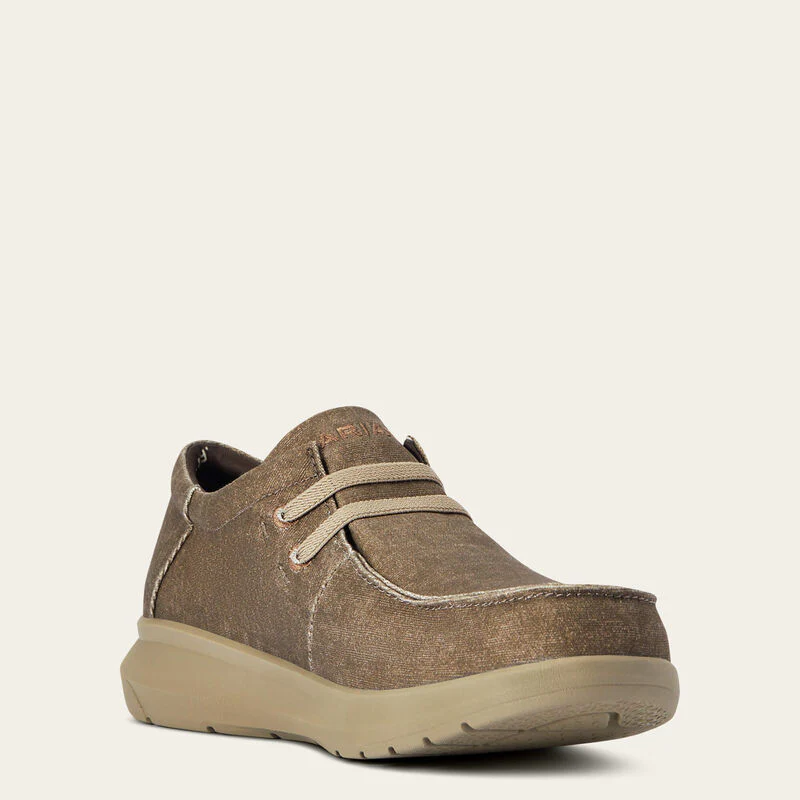 Ariat Mens Hilo Stretch Brown Canvas - Image 5