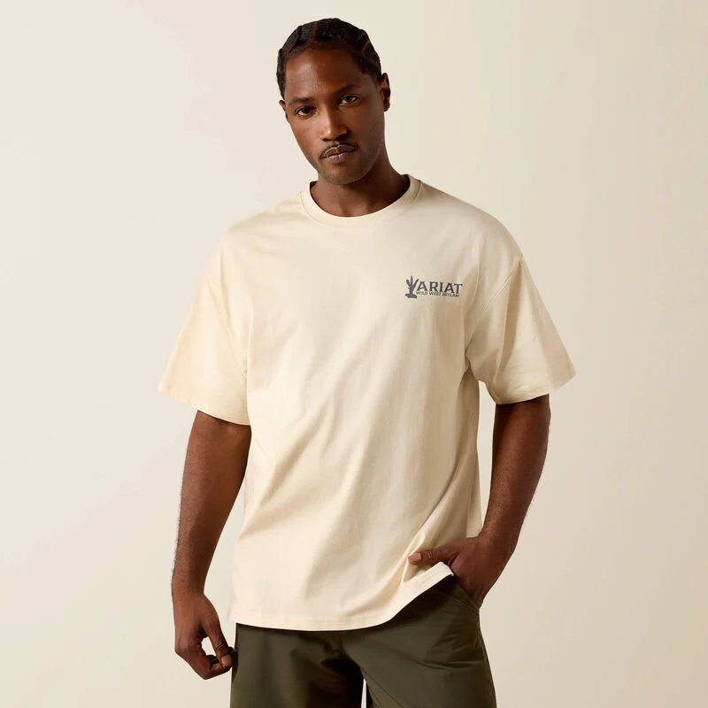 Ariat Mens The Wicked Boxy SS T-Shirt Sandshell