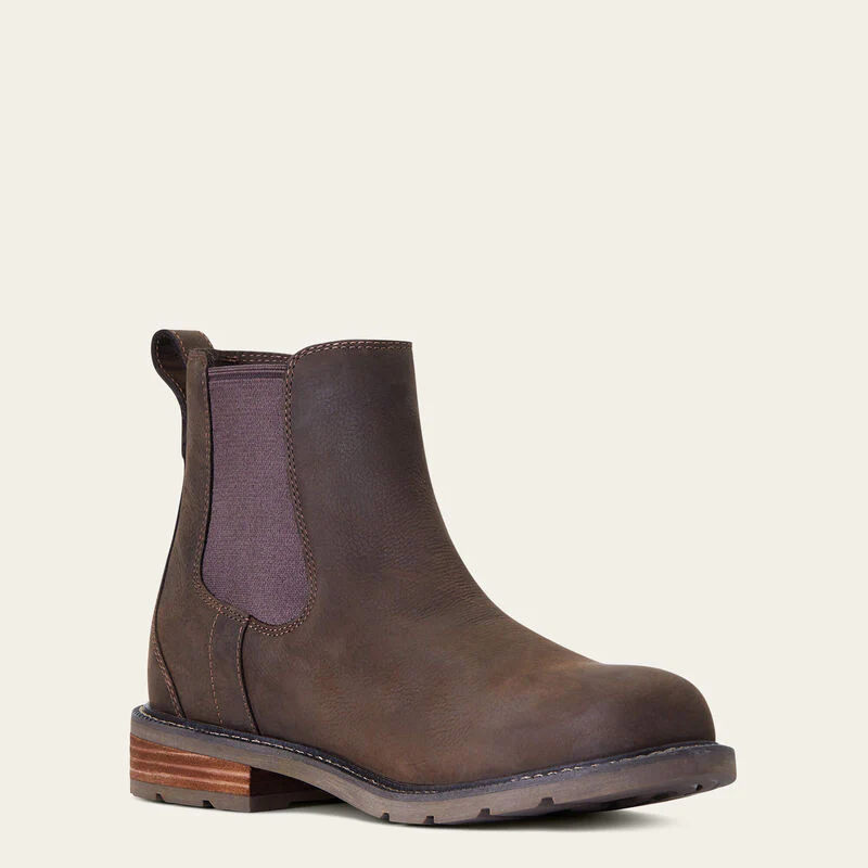 Ariat Mens Wexford Waterproof Chelsea Boot Java - Image 6