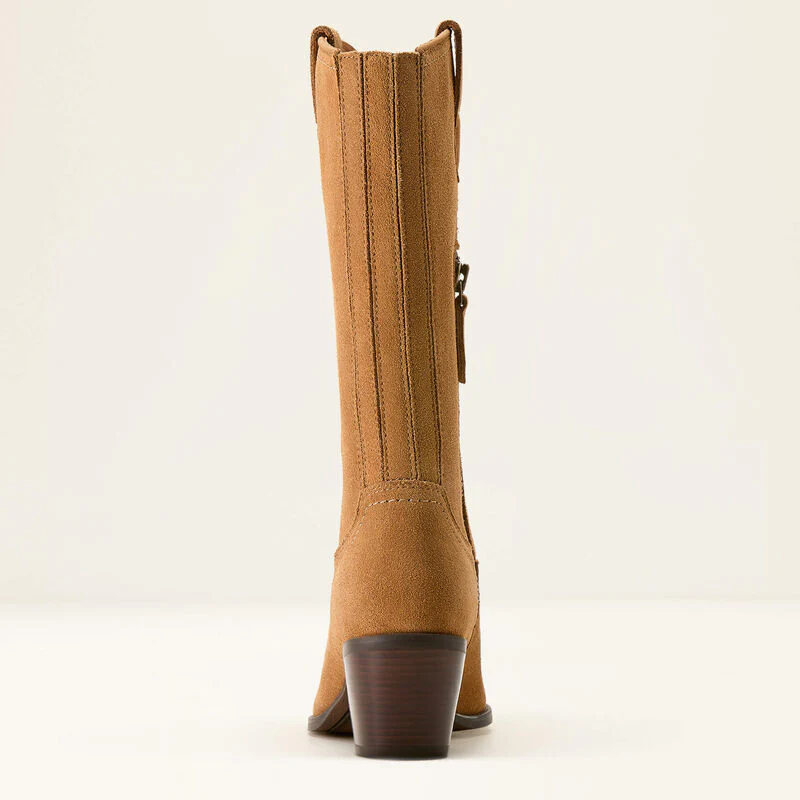 Ariat Womens Addison Boot Caramel Suede - Image 5
