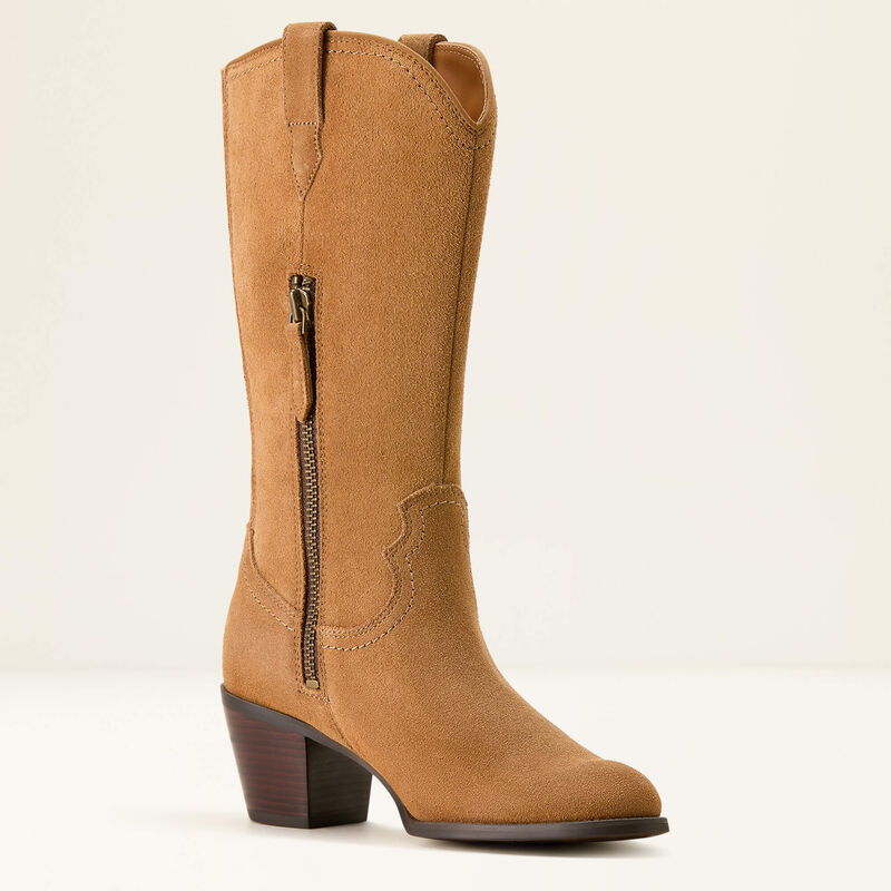 Ariat Womens Addison Boot Caramel Suede - Image 6