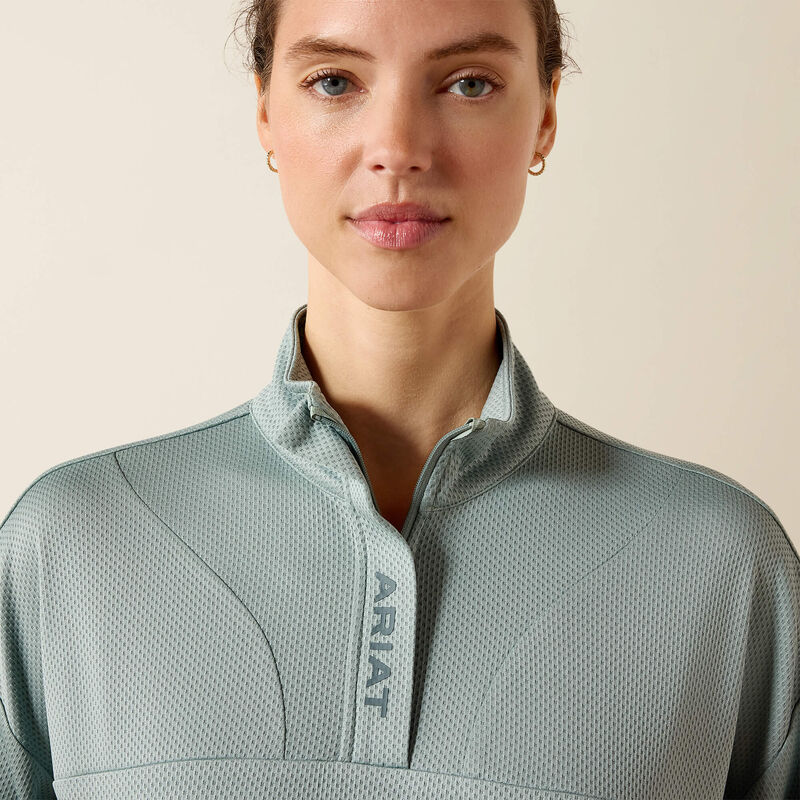 Ariat Womens Breathe 1/2 Zip Pullover Chinois Green - Image 4