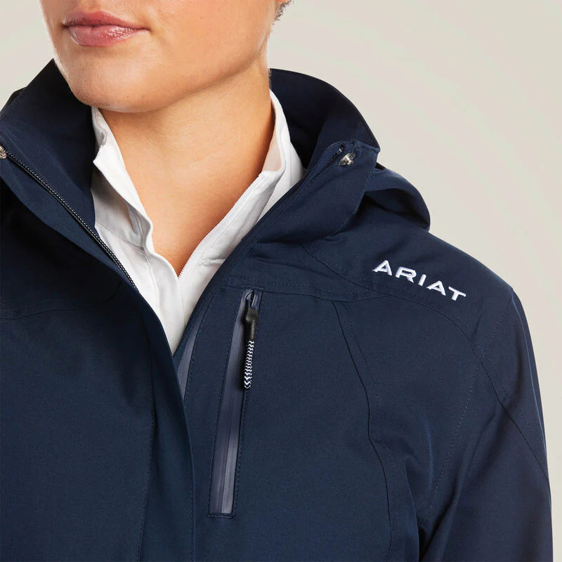 Ariat Womens Coastal H20 Jacket Navy - Image 3