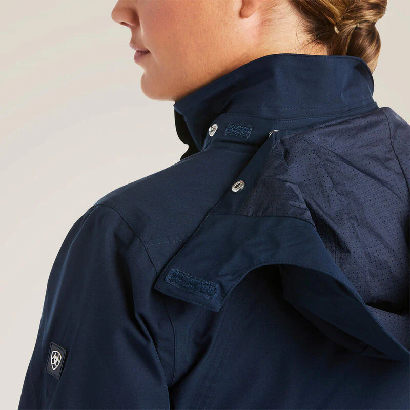 Ariat Womens Coastal H20 Jacket Navy - Image 5