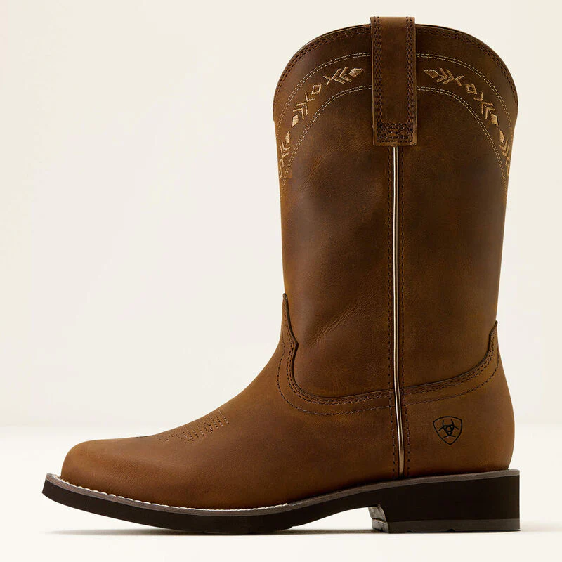 Ariat Womens Kearney R-Toe Distressed Brown - Image 2