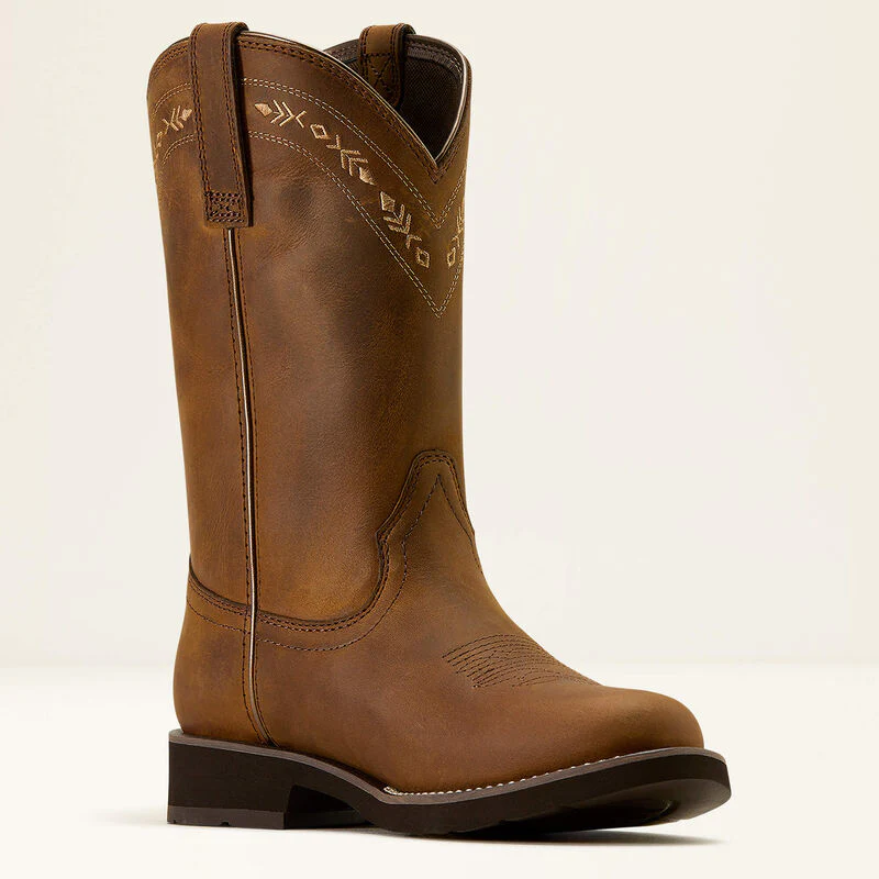 Ariat Womens Kearney R-Toe Distressed Brown - Image 6