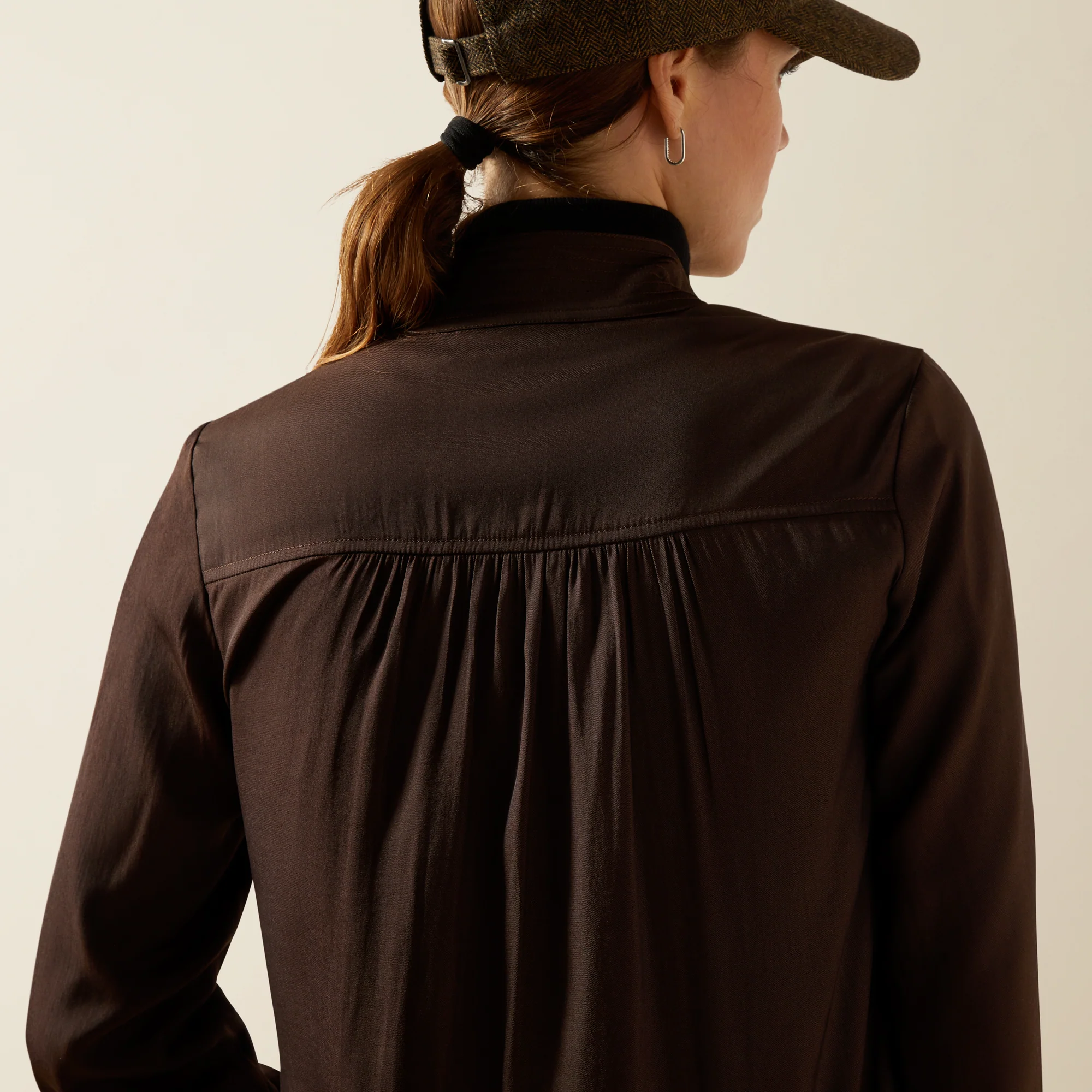 Ariat Womens Kildwick LS Blouse Coffee Bean - Image 4