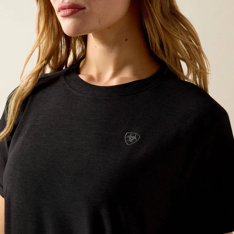 Ariat Womens Laguna Logo SS T-Shirt Black - Image 6