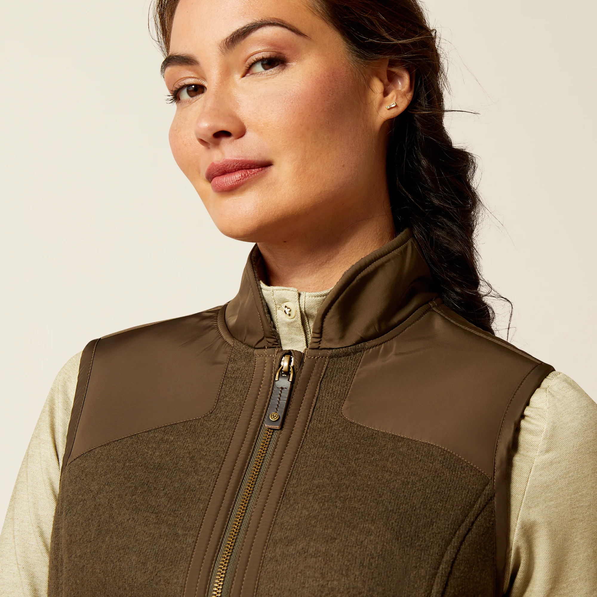 Ariat Womens Millbrae Vest Earth - Image 4