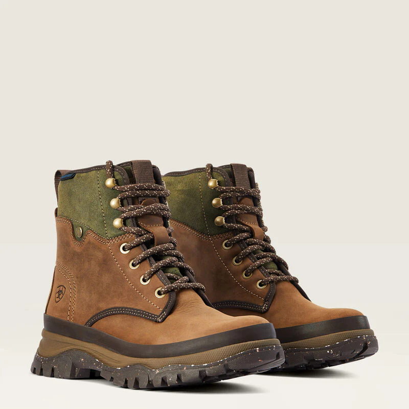 Ariat Womens Moresby Waterproof Boot Oily Distressed Brown - Image 6