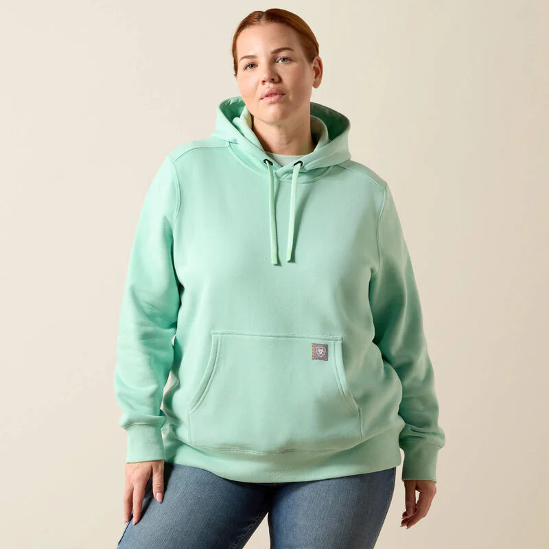 Ariat Womens Rebar Lightweight Graphic Hood Lichen - Image 2