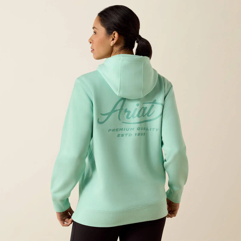 Ariat Womens Rebar Lightweight Graphic Hood Lichen - Image 3