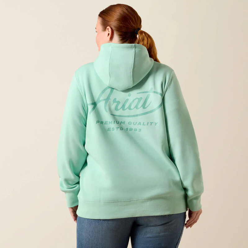 Ariat Womens Rebar Lightweight Graphic Hood Lichen - Image 4