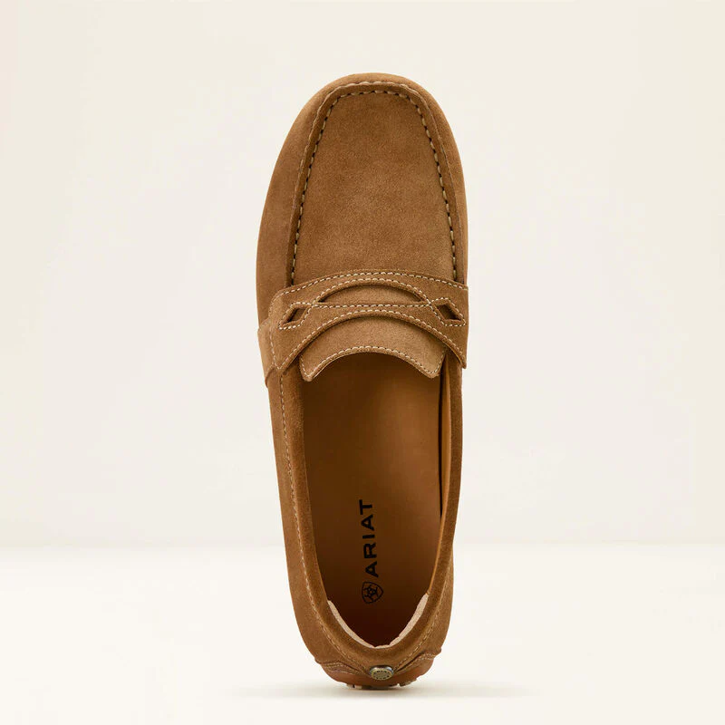 Ariat Womens Selene Driving Shoe Caramel Suede - Image 4