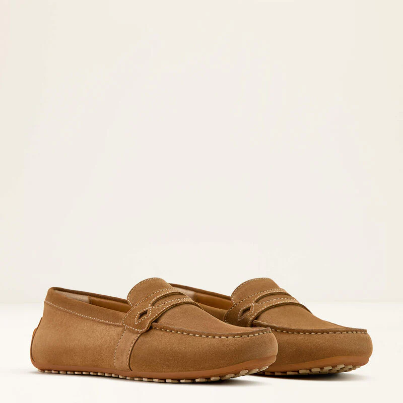 Ariat Womens Selene Driving Shoe Caramel Suede - Image 7