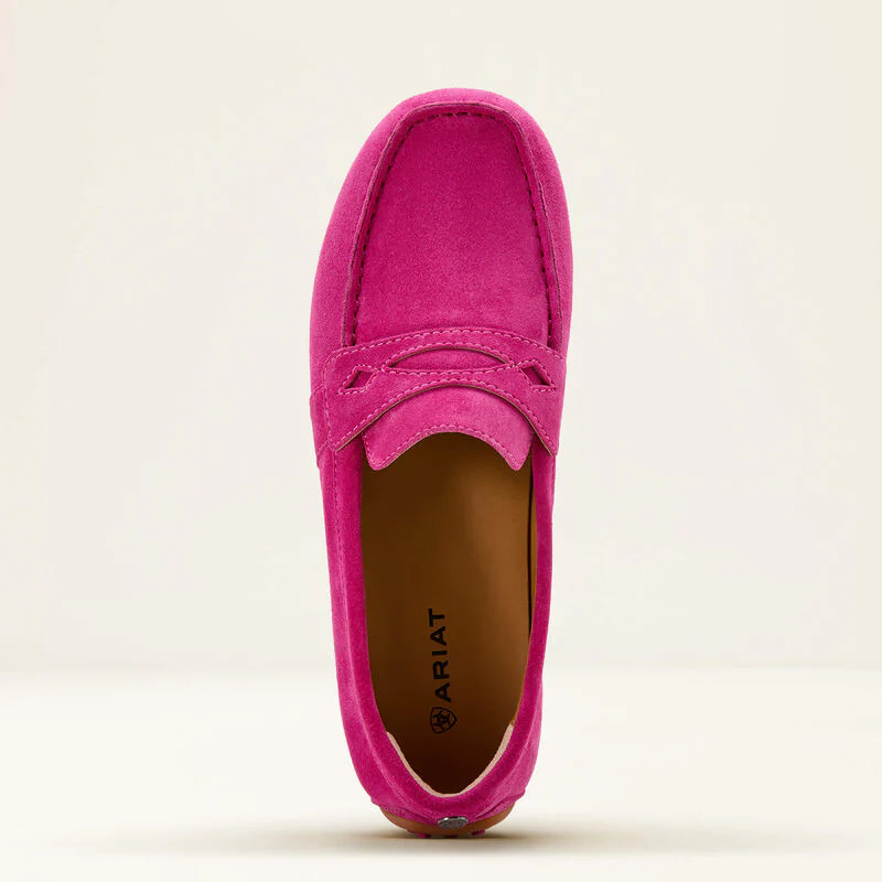 Ariat Womens Selene Driving Shoe Hot Pink Suede - Image 4