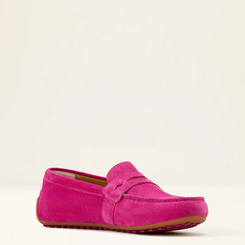 Ariat Womens Selene Driving Shoe Hot Pink Suede - Image 6