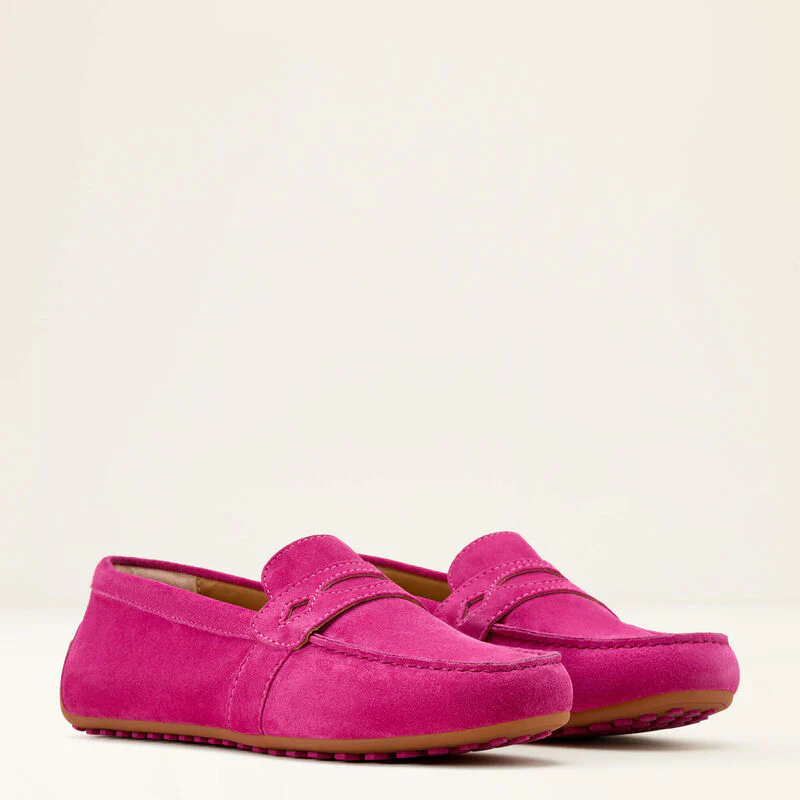 Ariat Womens Selene Driving Shoe Hot Pink Suede - Image 7