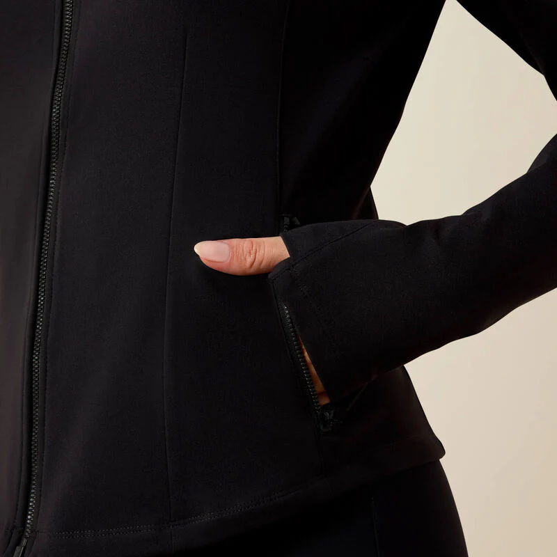 Ariat Womens Solveil Full Zip Sweatshirt Black - Image 5