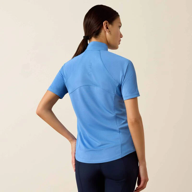 Ariat Womens Soquel 1/4 Zip SS Baselayer Riviera - Image 2