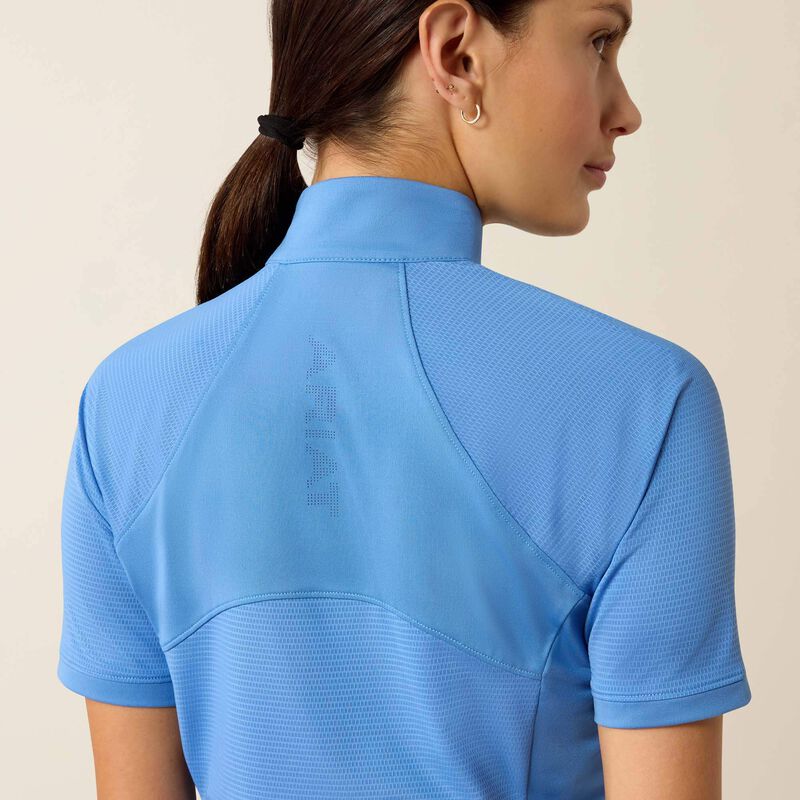 Ariat Womens Soquel 1/4 Zip SS Baselayer Riviera - Image 3