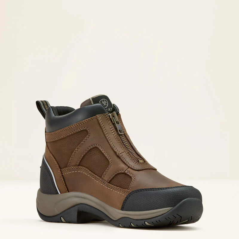Ariat Womens Terrain Zip Waterproof Boot Palm Brown - Image 6