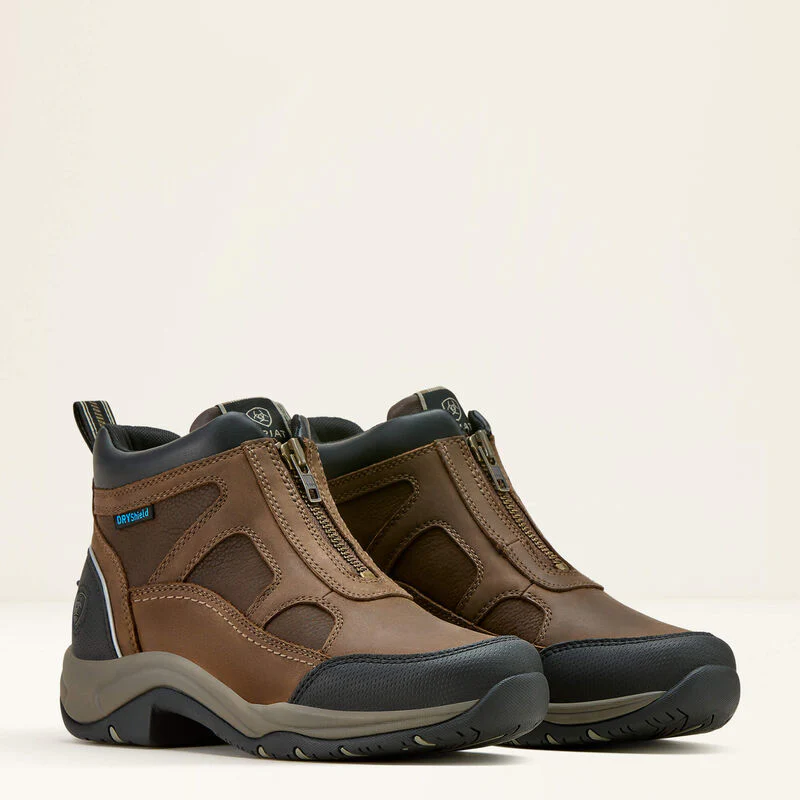Ariat Womens Terrain Zip Waterproof Boot Palm Brown - Image 7