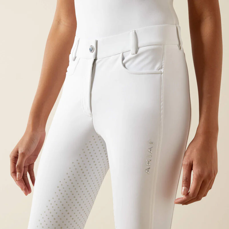 Ariat Womens Tri Factor NT Grip Breech FS White - Image 4