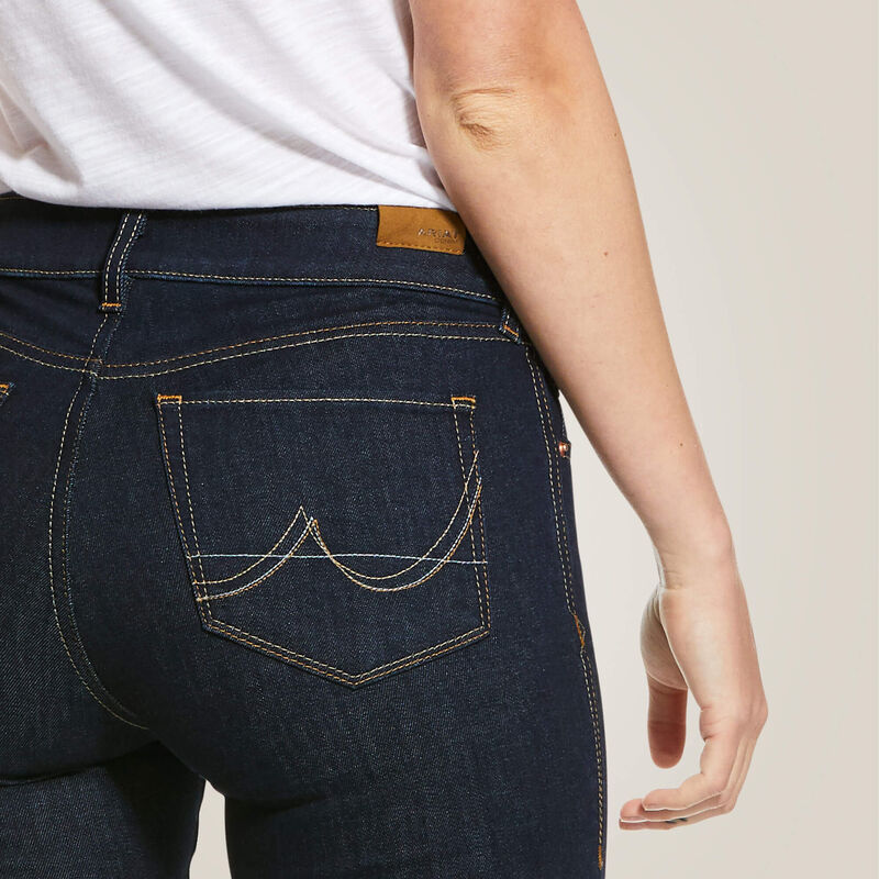 Ariat Womens Ultra Stretch Perfect Rise Sidewinder Skinny Jean Rinse - Image 3