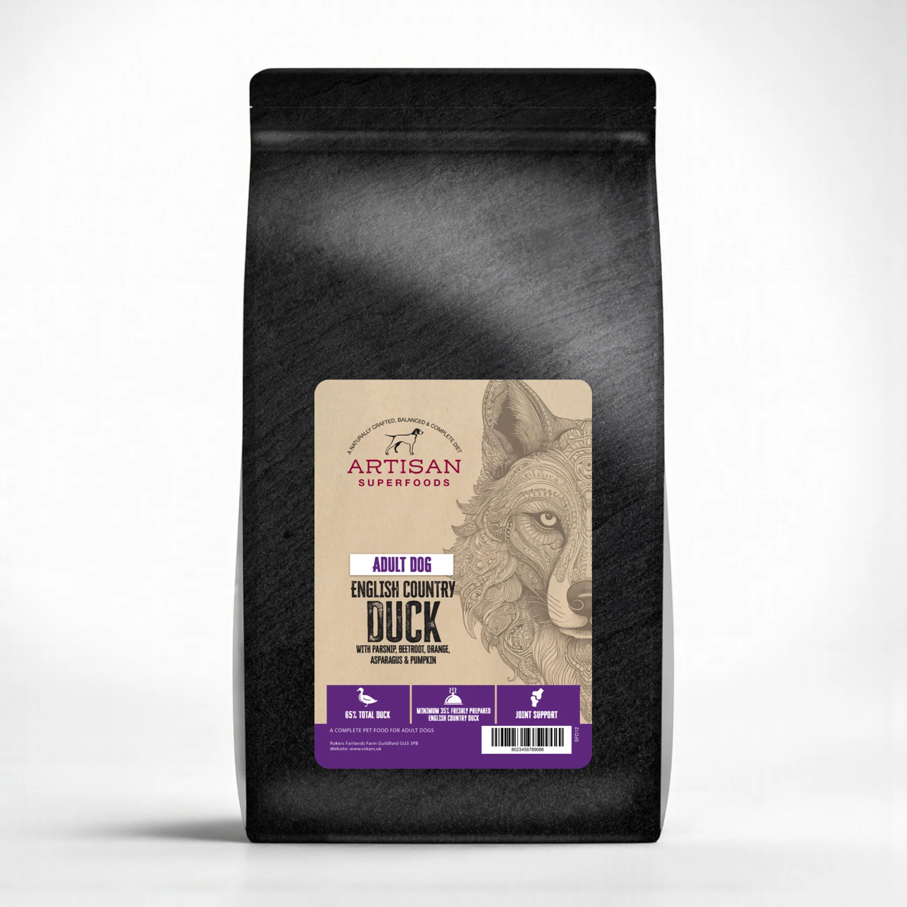 Artisan Superfood Duck Adult Dog Food 12kg - Image 4
