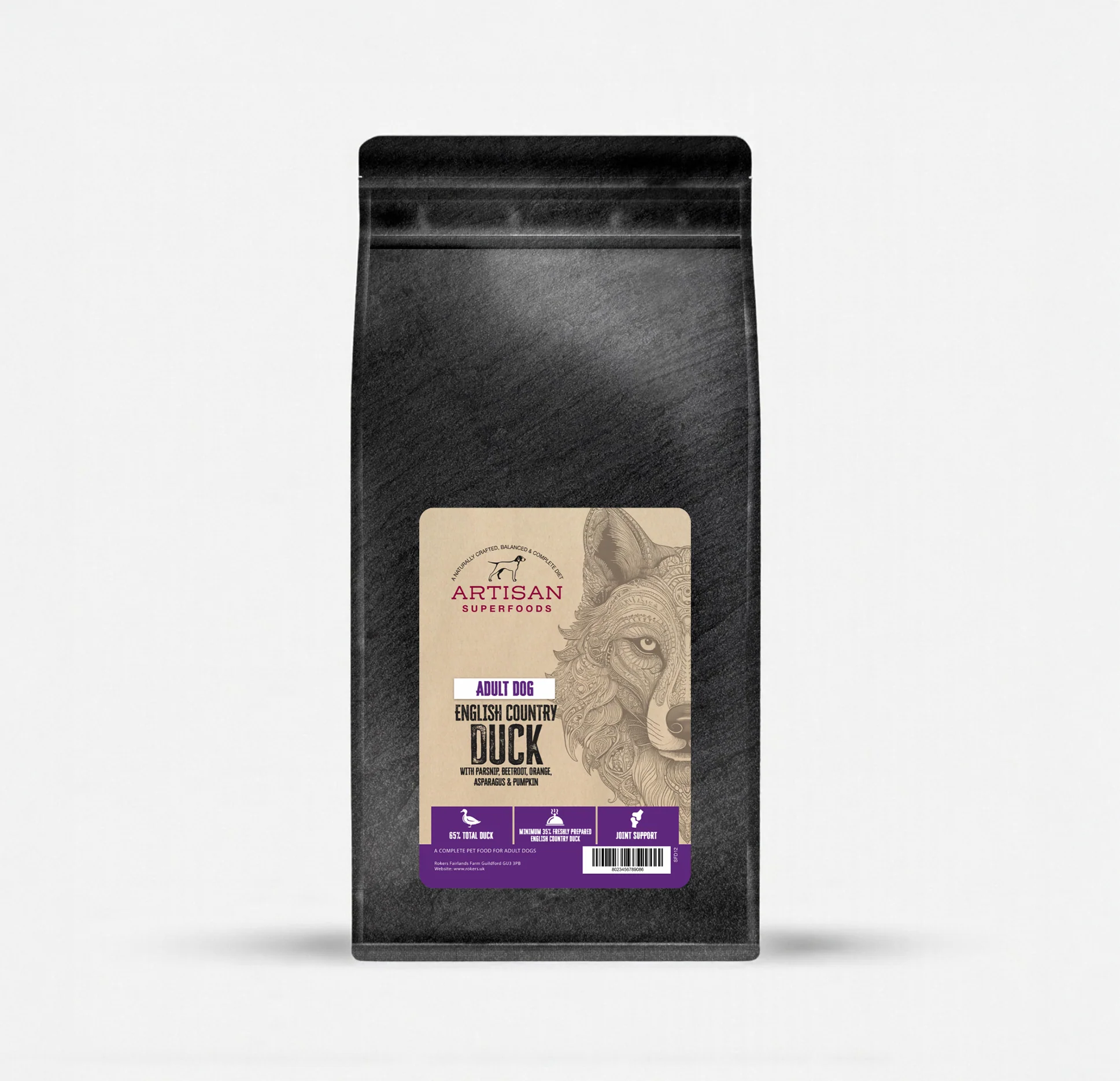 Artisan Superfood Duck Adult Dog Food 2kg - Image 4