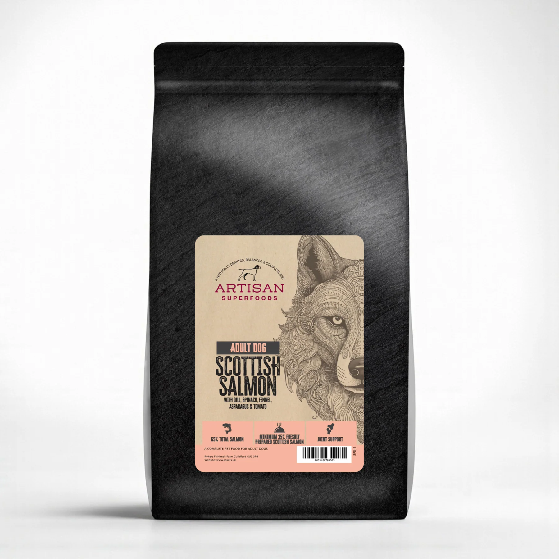 Artisan Superfood Salmon Adult Dog Food 12kg - Image 4