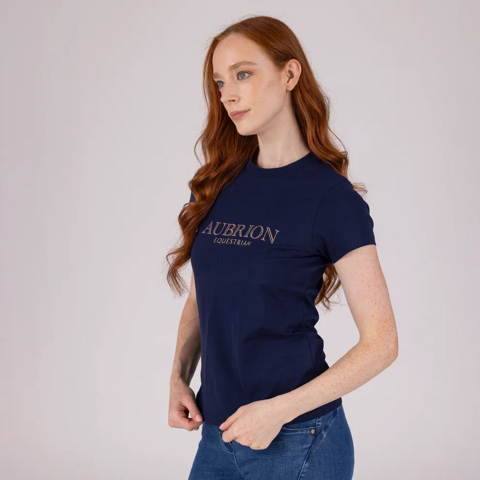 Aubrion Equestrian T-Shirt Midnight - Image 2