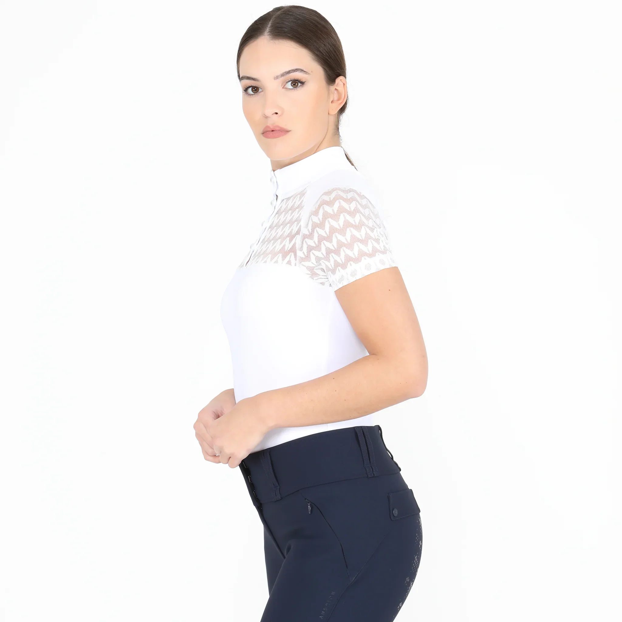 Aubrion Optima VX Show Shirt White - Image 3