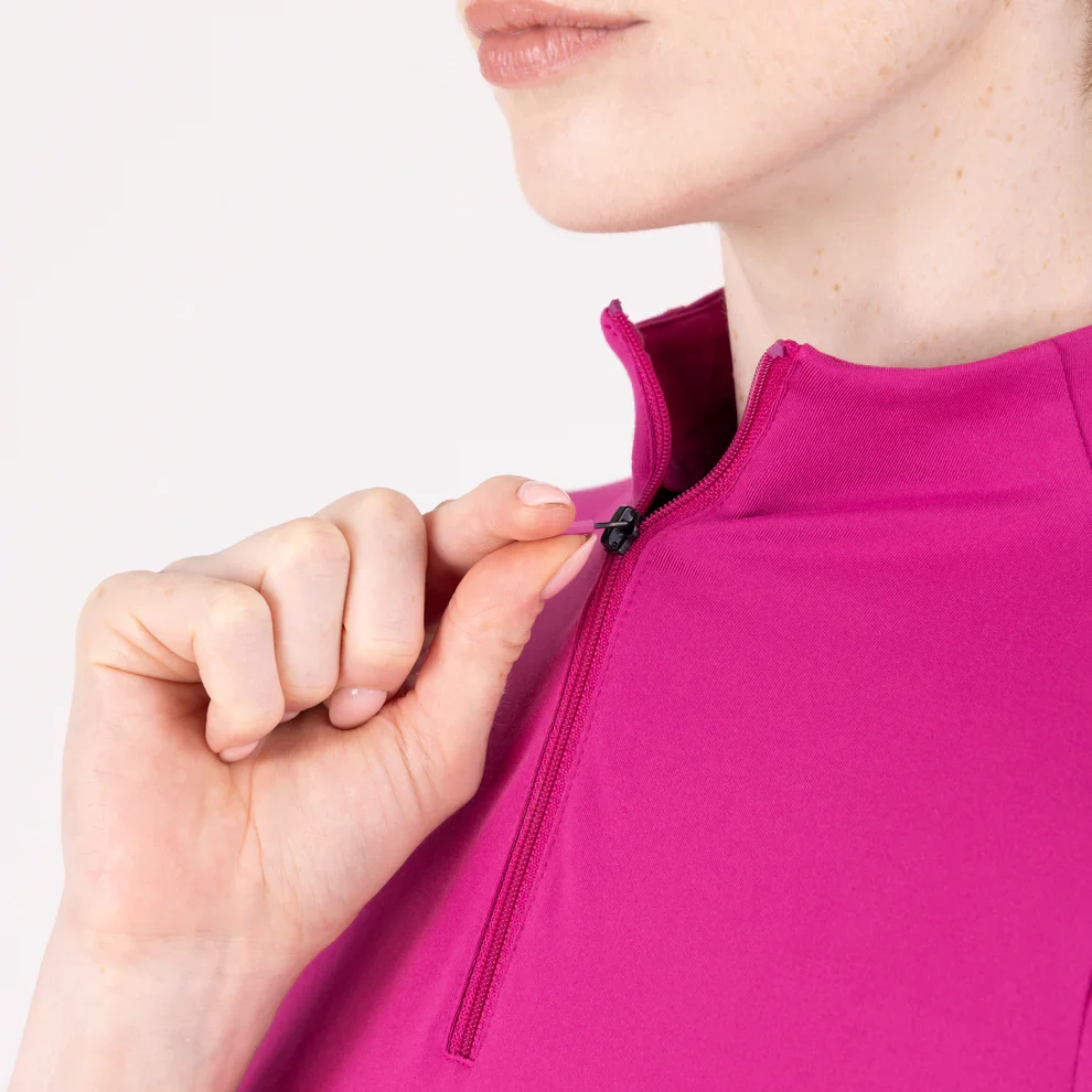 Aubrion React Short Sleeve Base Layer Fuchsia - Image 2