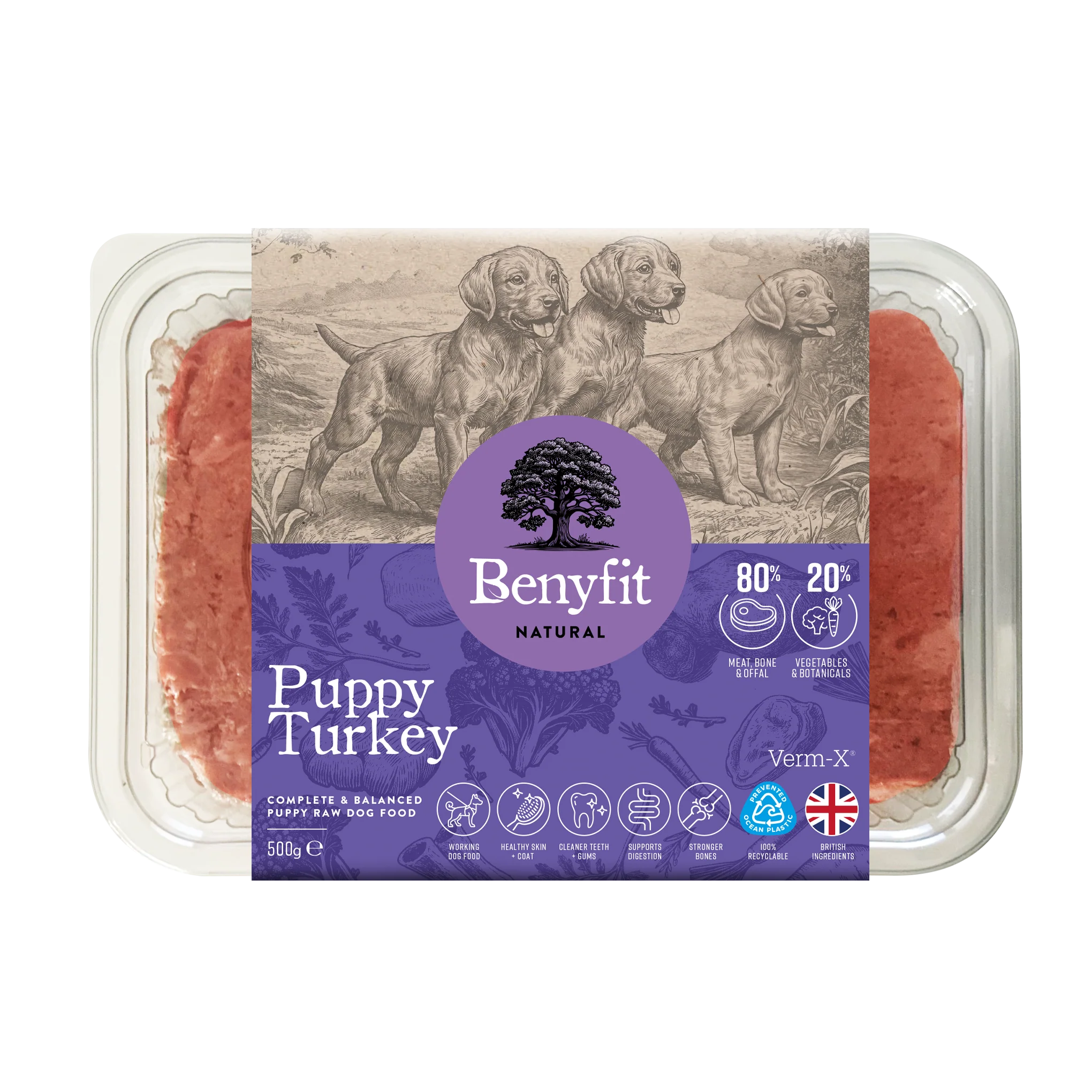 Benyfit Natural Puppy Turkey 500g