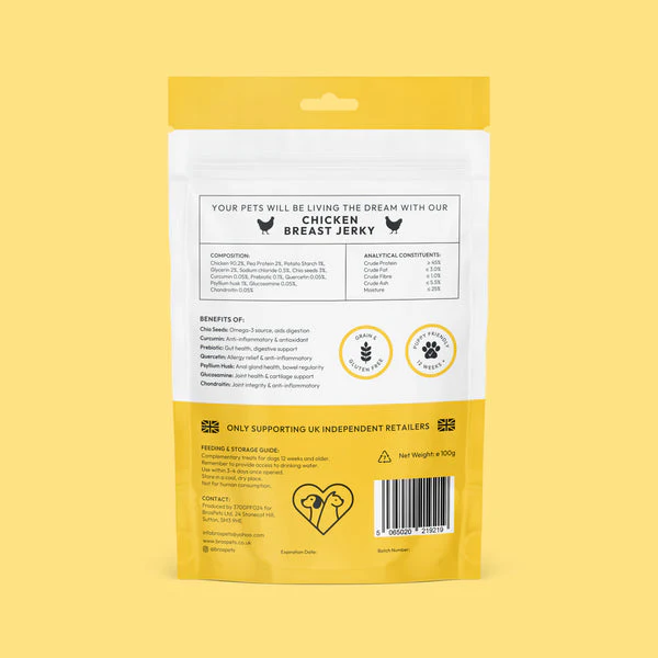 Bros Pets Chicken Breast Jerky 100g - Image 2