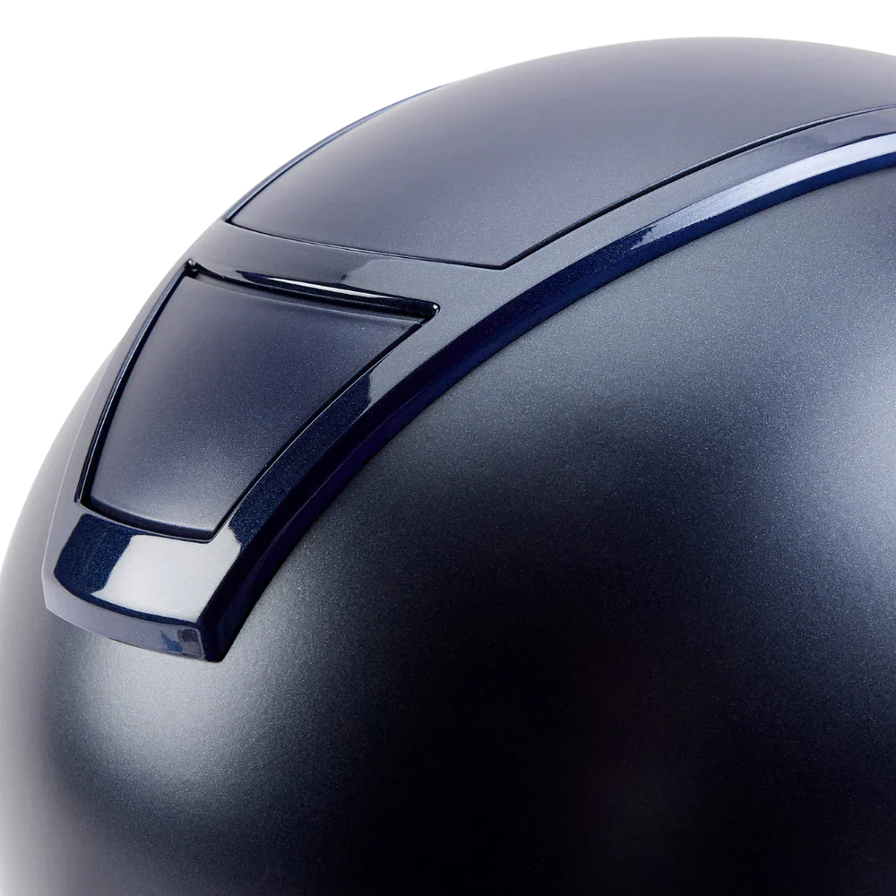 Champion Insight Peaked Helmet Oval Standard Peak Matt Navy / Gloss Navy - Image 4