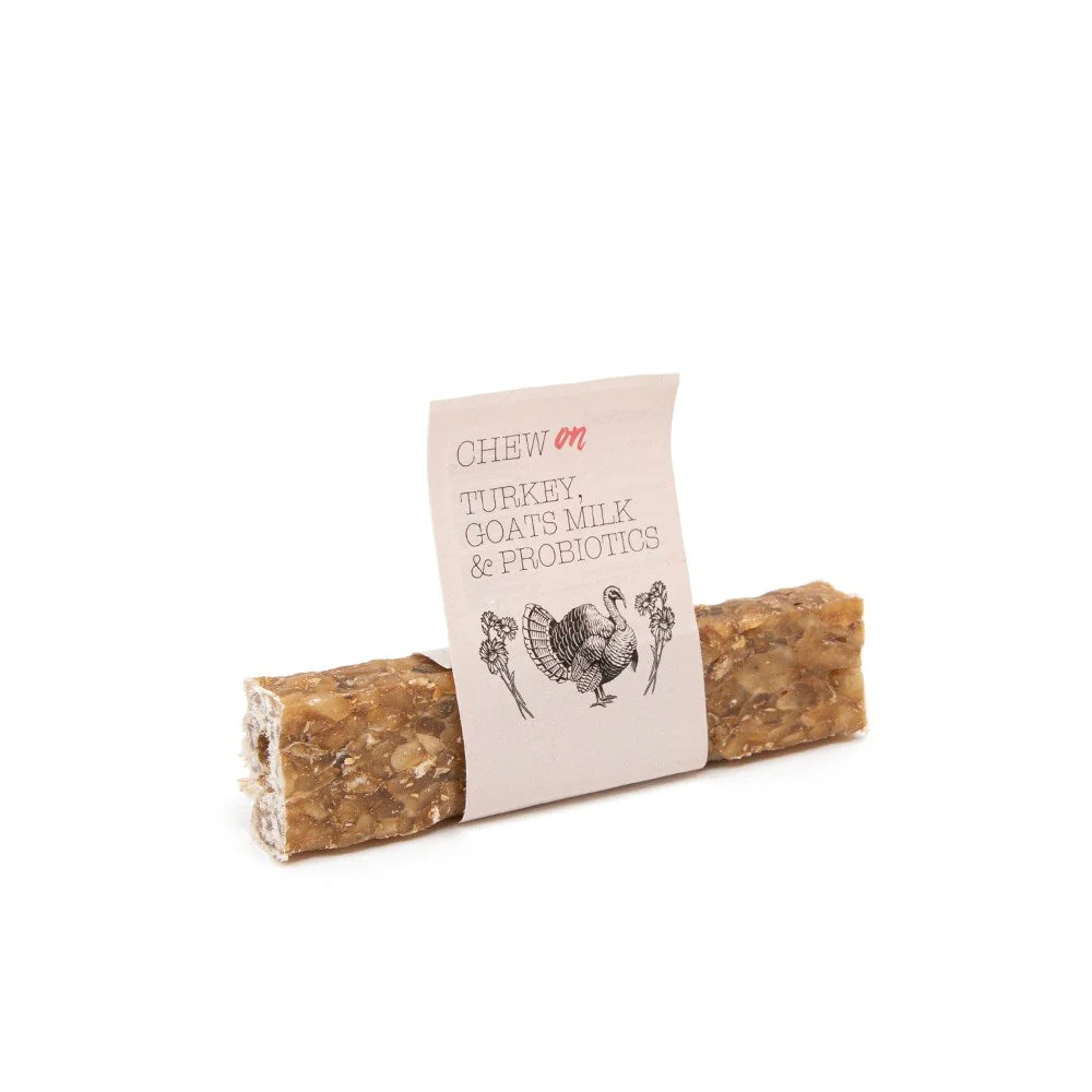 Chew On Turkey & Goat Milk Probiotics Bar 12cm