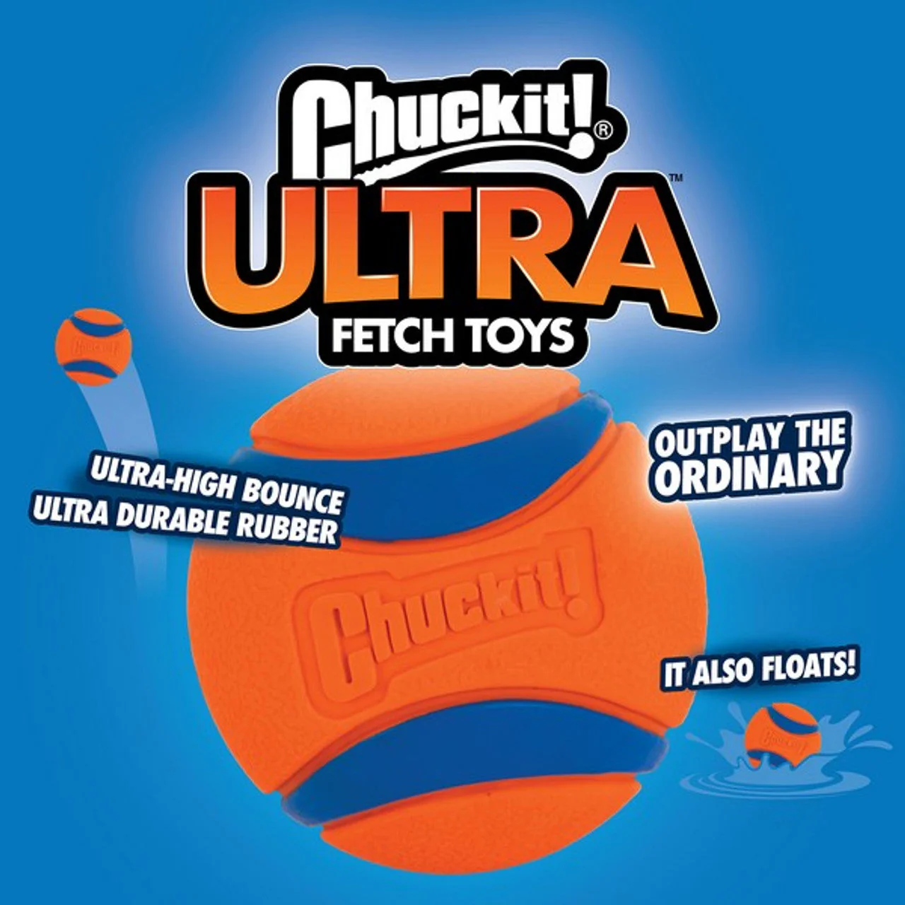 Chuckit Ultra Ball Small (2pk) 4.8cm - Image 2