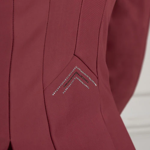 Coldstream Ladies Harthill Diamante Show Jacket Windsor Wine - Image 4