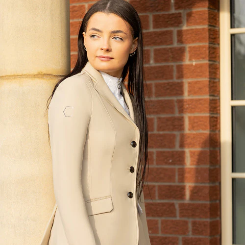 Coldstream Ladies Ledmore Diamante Show Jacket Latte - Image 6