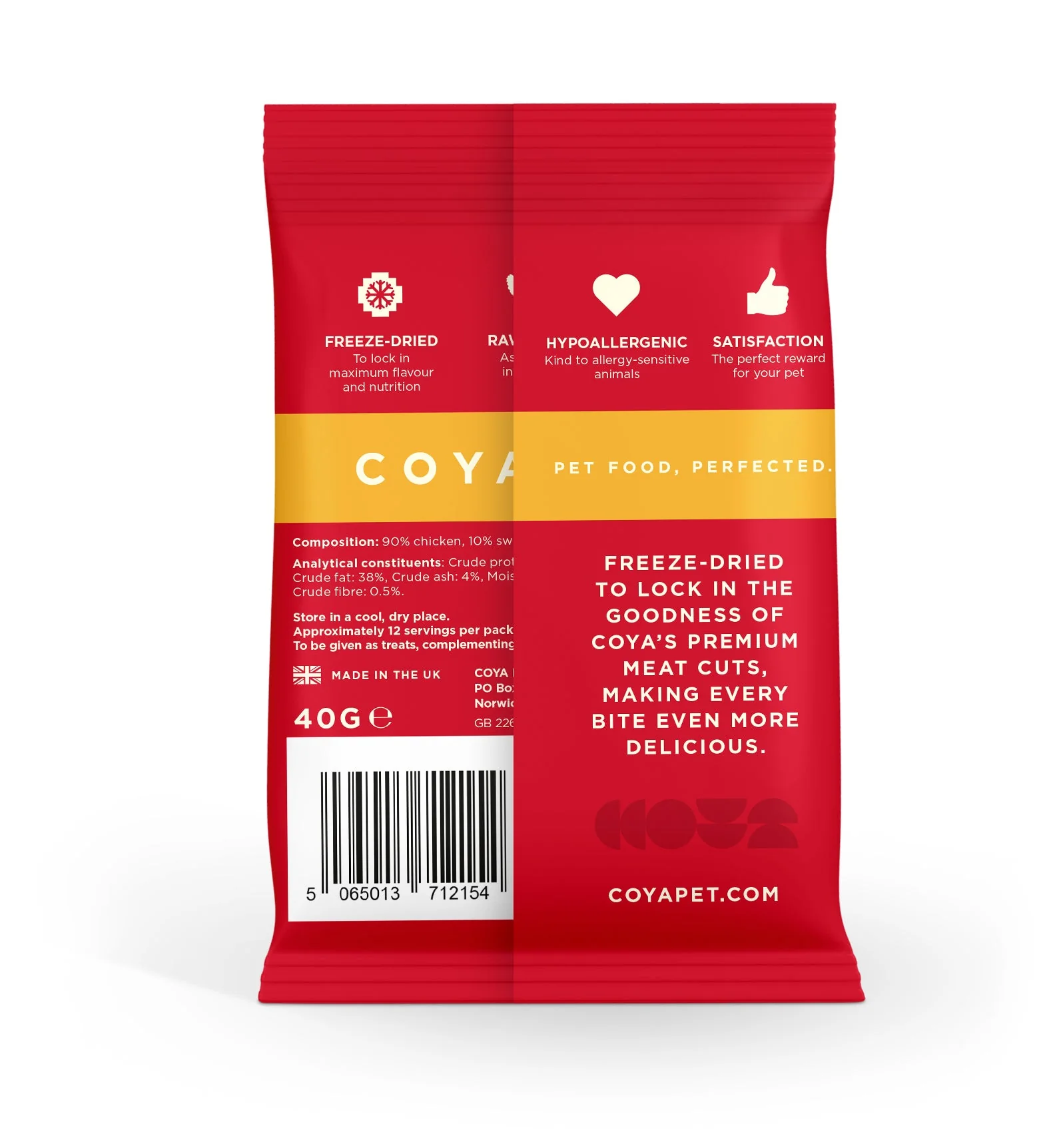 Coya Adult Dog Treat Freeze Dried Chicken 40g - Image 3
