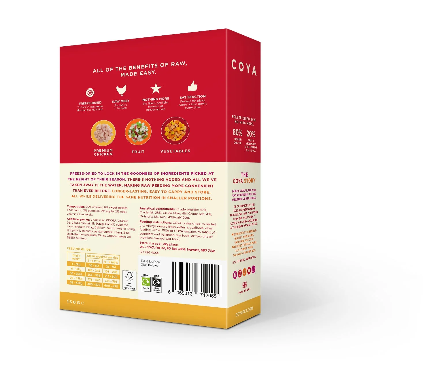 Coya Puppy Dog Freeze Dried Chicken 150g - Image 2